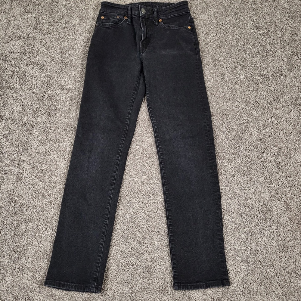 American‎ Eagle Airflex+ Original Straight Jeans Mens 26x30 Black Good Stretch